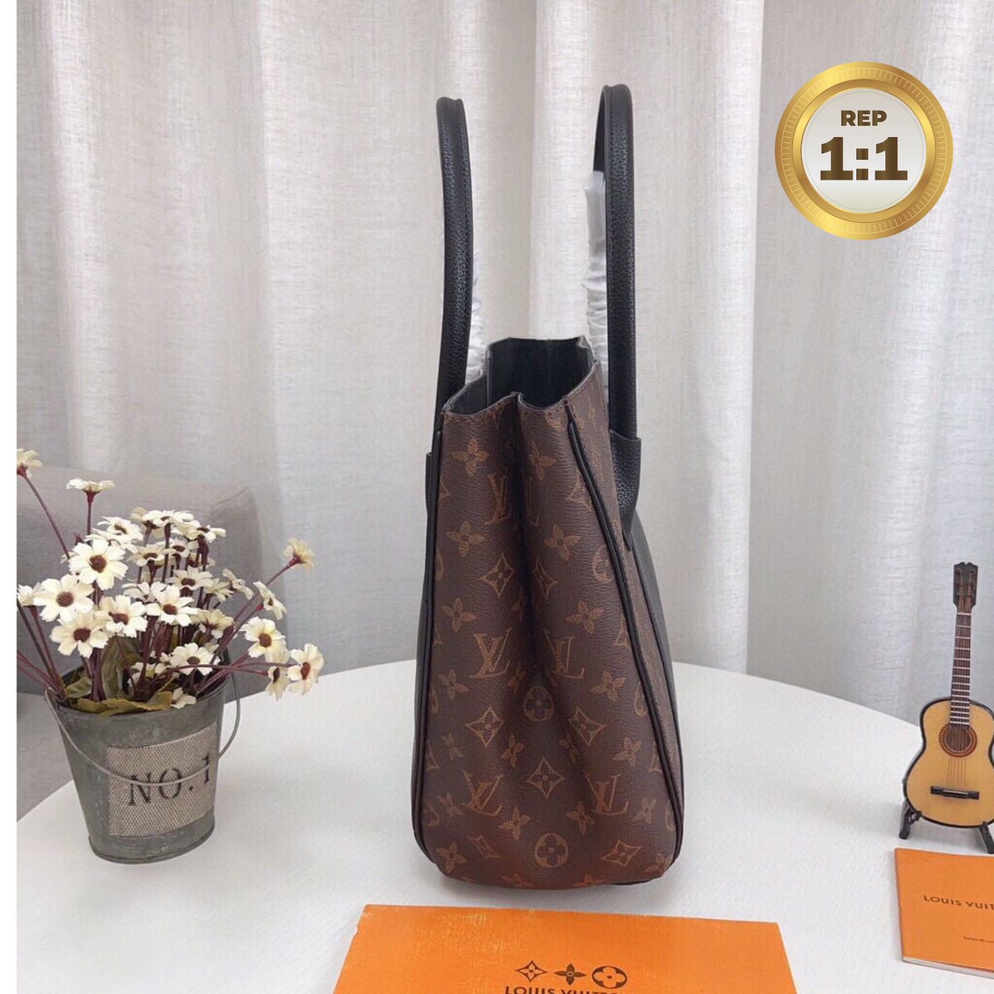 [REP 1:1] Louis Vuitton Kimono Tote Bag Brown For Women 39cm